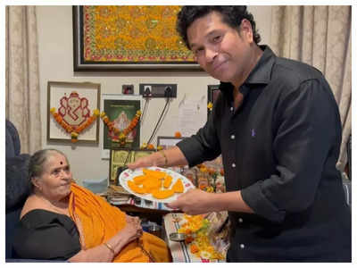 Watch: Sachin Tendulkar treats his mom with this special summer fruit