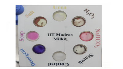 IIT-Madras researchers develop paper-based device to detect milk adulteration