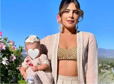 Priyanka Chopra shares pic while doing her makeup, but it is baby Malti's reaction that is winning our hearts: See inside