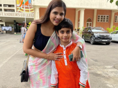 Dalljiet shares video of son's 1st day in school
