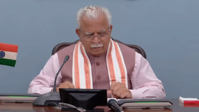 Haryana CM chairs review meeting of 2023-24 budget announcements