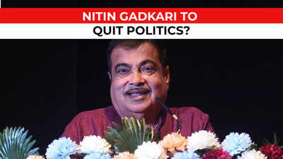 Did Nitin Gadkari hint at 'quitting politics'?