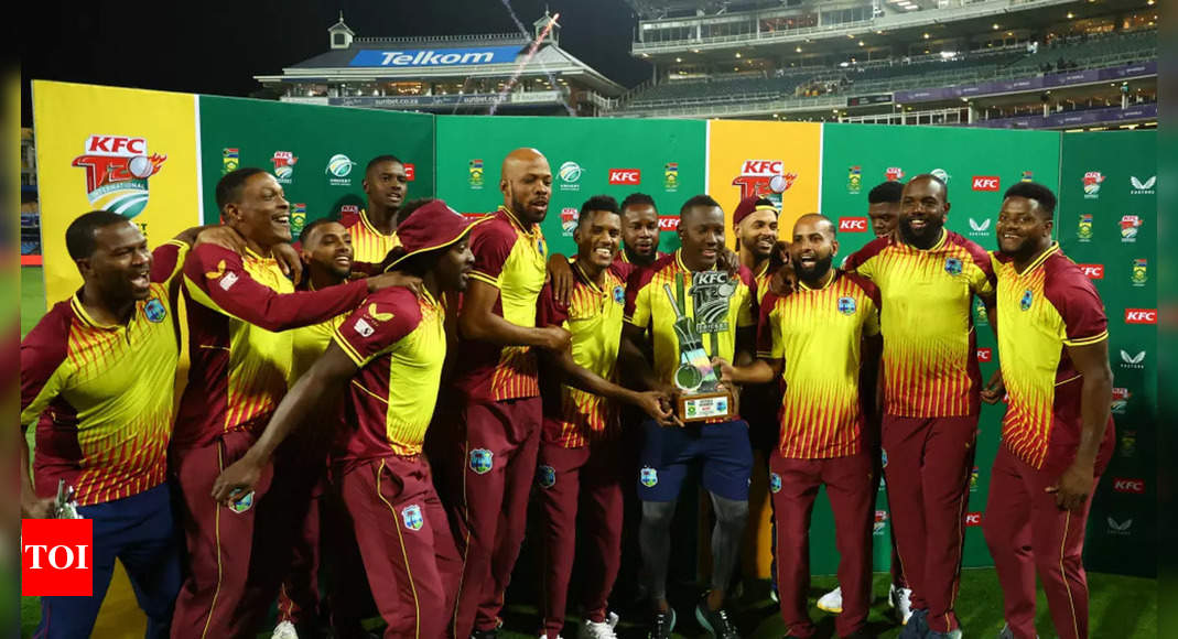3rd T20I: Romario Shepherd, Alzarri Joseph take West Indies to series win vs South Africa | Cricket News – Times of India