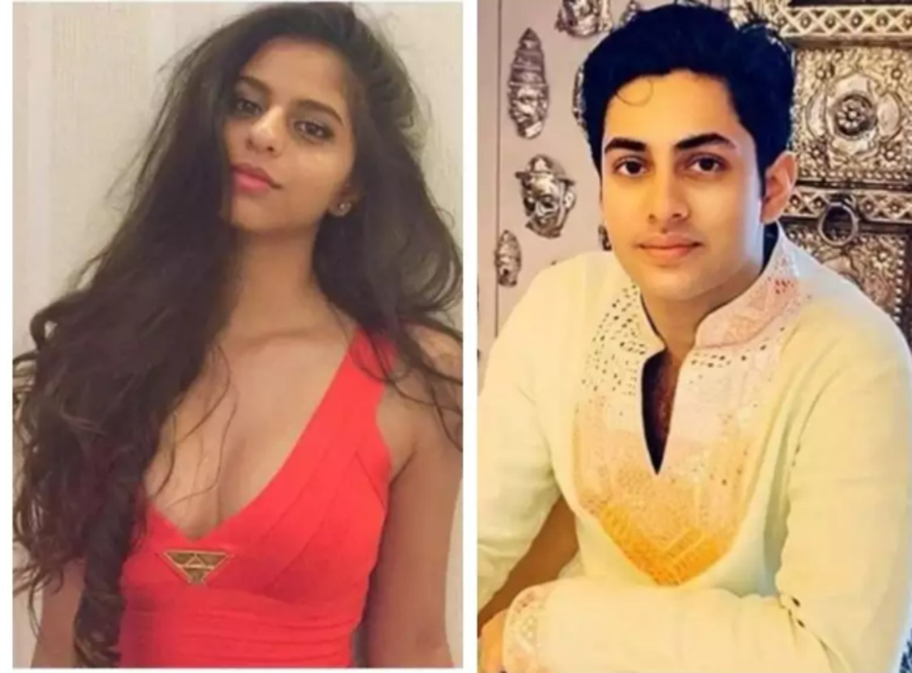 See video Agastya Nanda gives rumoured girlfriend Suhana Khan a flying kiss after attending Tania Shroffs birthday party Hindi Movie News picture
