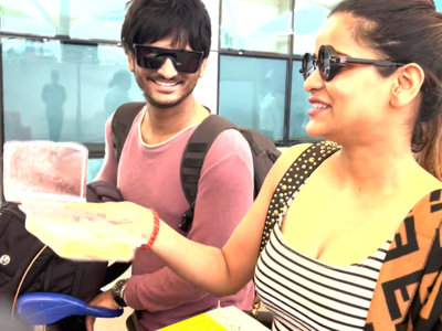 Archana Gautam and brother Gulshan Gautam distribute sweets on bagging new projects