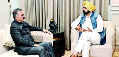Water cess only on hydel projects in HP: Sukhu after meeting Mann