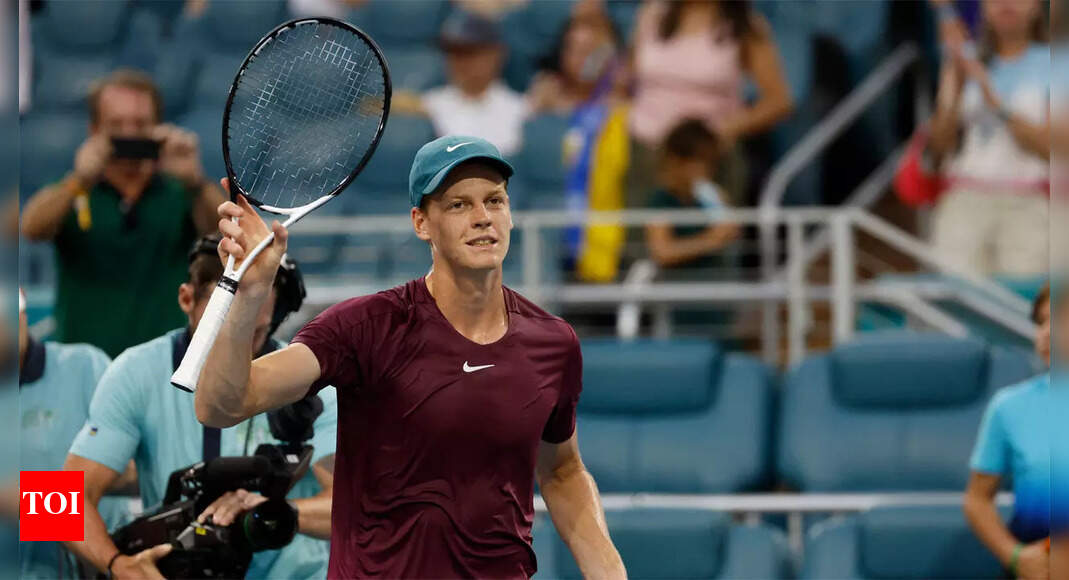 Jannik Sinner into Miami semis after beating Emil Ruusuvuori | Tennis News – Times of India