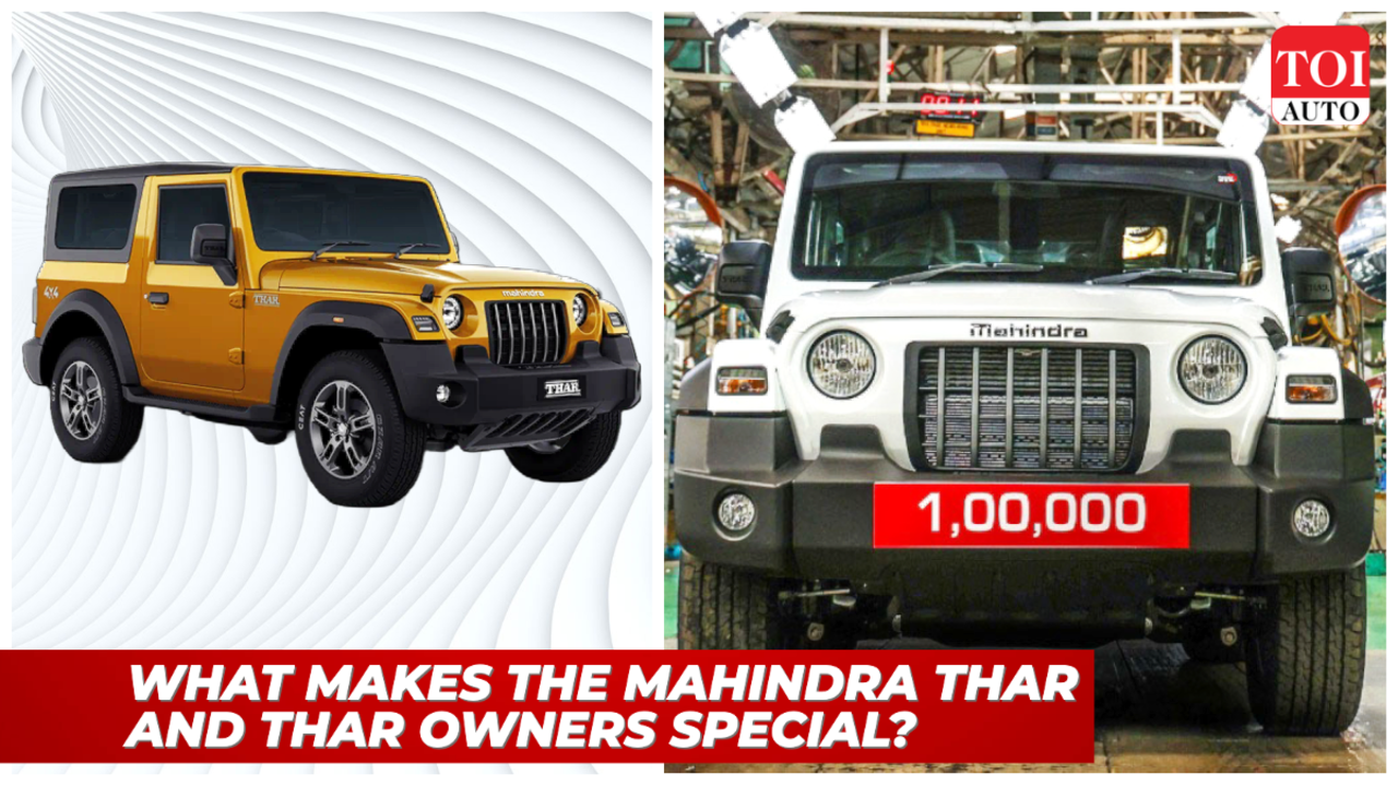 Mahindra Thar's 100,000 unit sales journey of 2.5 years: What makes it so  desirable - Times of India