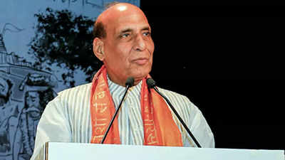 Lord Ram our country's identity, not merely embodiment in stone or wood: Rajnath Singh