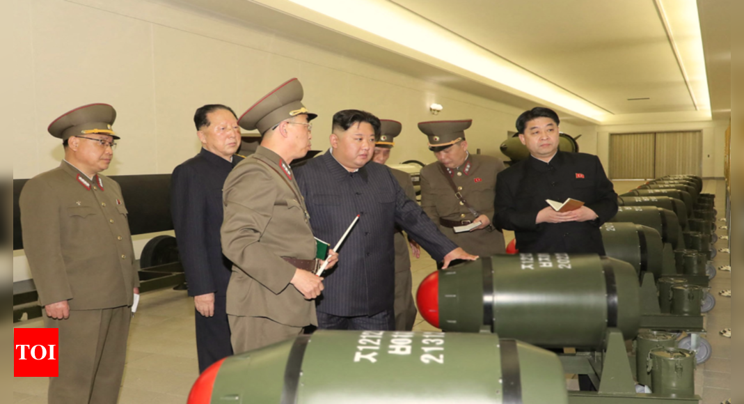 Kim Jong-un’s rare display of nuclear warheads sends chilling message