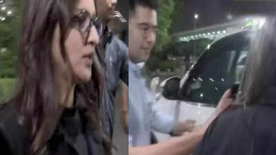 UNSEEN video: Amid wedding rumours, Parineeti Chopra and Raghav Chadha spotted at Delhi airport