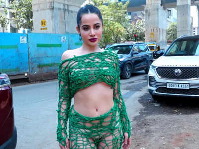 Urfi Javed steps out wearing an outfit made from practice net; calls Ranbir Kapoor's disapproval of her fashion sense as 'personal choice'