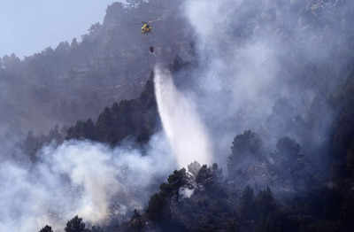 Climate change helps breed springtime wildfires in Spain