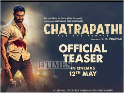Sreenivas Bellamkonda, and VV Vinayak's, Hindi remake of Prabhas-Rajamouli's Telugu film 'Chatrapathi' power-packed teaser unveiled..!