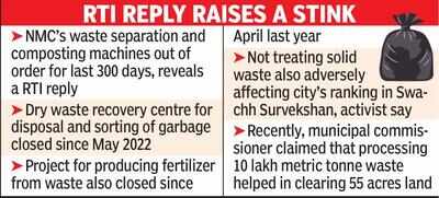 300 days on, NMC waste segregation & composting machines out of order