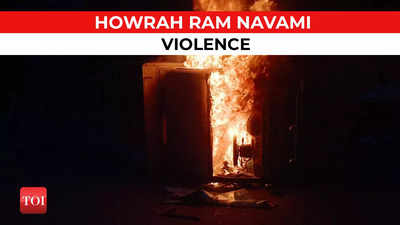 Howrah Ram Navami procession violence: Vehicles burnt, police deployed, CM Mamata assures action