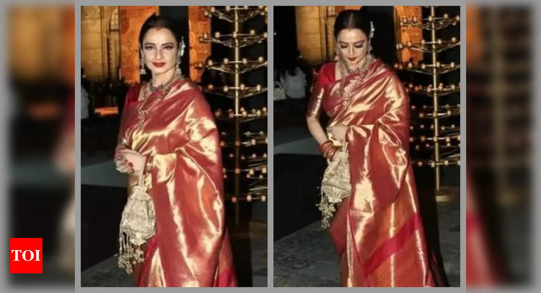 Rekha is a sight to behold in this pink Kanjeevaram saree as she attends a fashion event at Mumbai’s Gateway of India – See photos | Hindi Movie News – NewsEverything Life Style