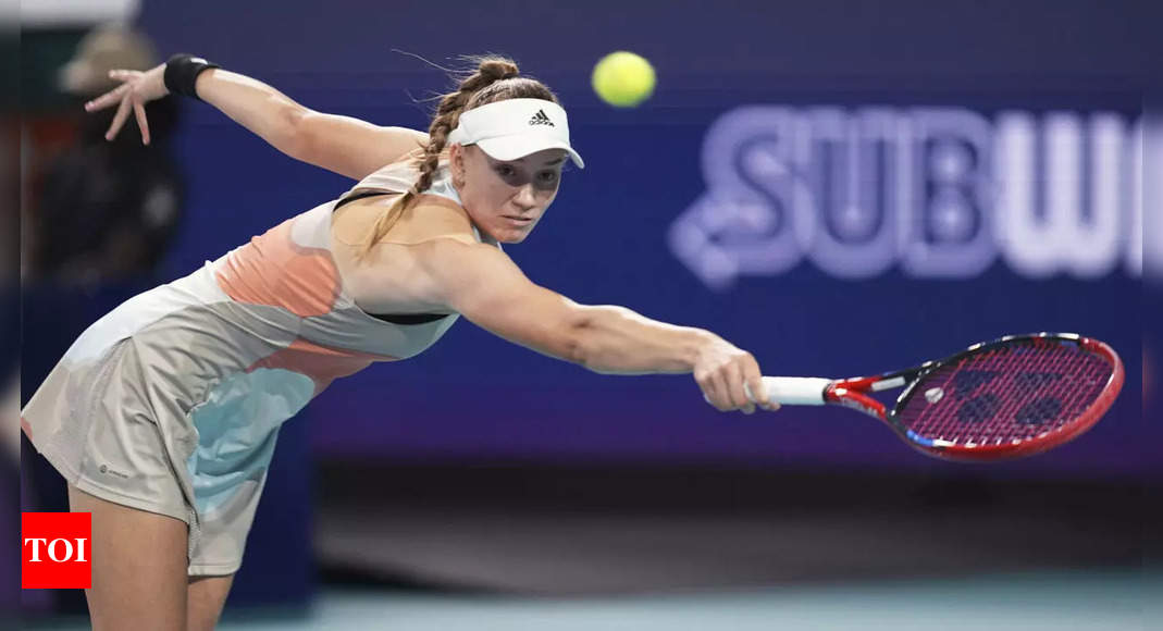 Elena Rybakina beats Jessica Pegula to reach Miami final | Tennis News – Times of India