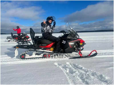 Lakshmi Manchu savours Northern Lights, husky-sleigh rides in Finland