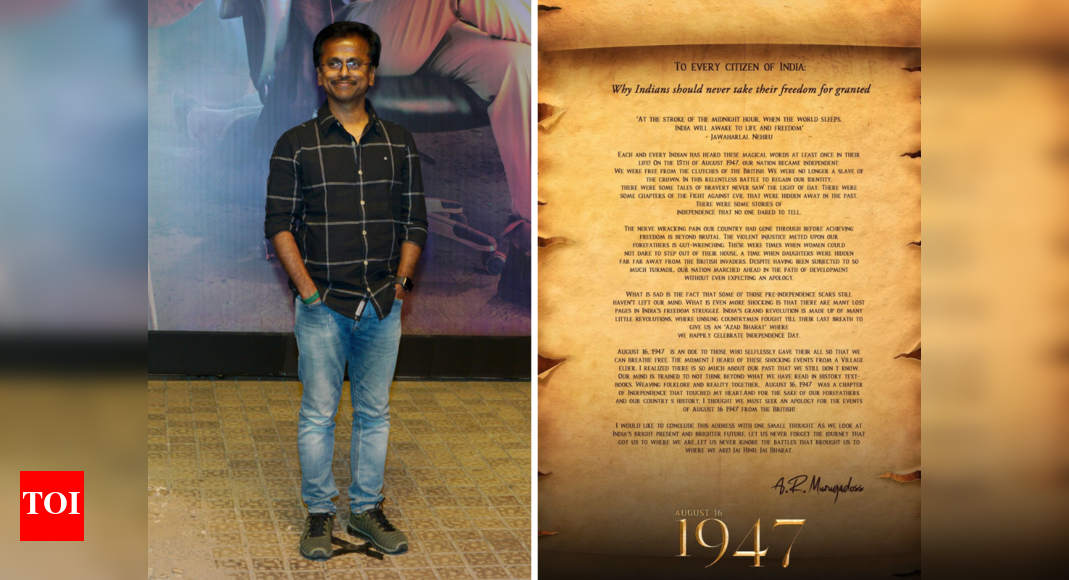 A story no one dared to tell A.R. Murugadoss pens powerful open letter