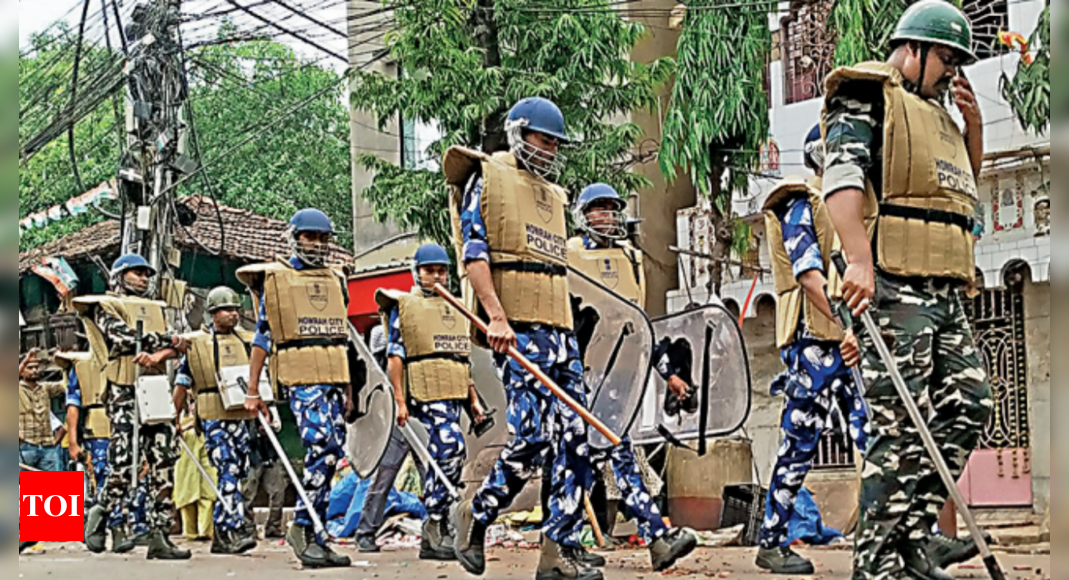 46 दंगाई गिरफ्तार, हावड़ा रामनवमी हिंसा की जांच करेगी CID |  कोलकाता समाचार – टाइम्स ऑफ इंडिया