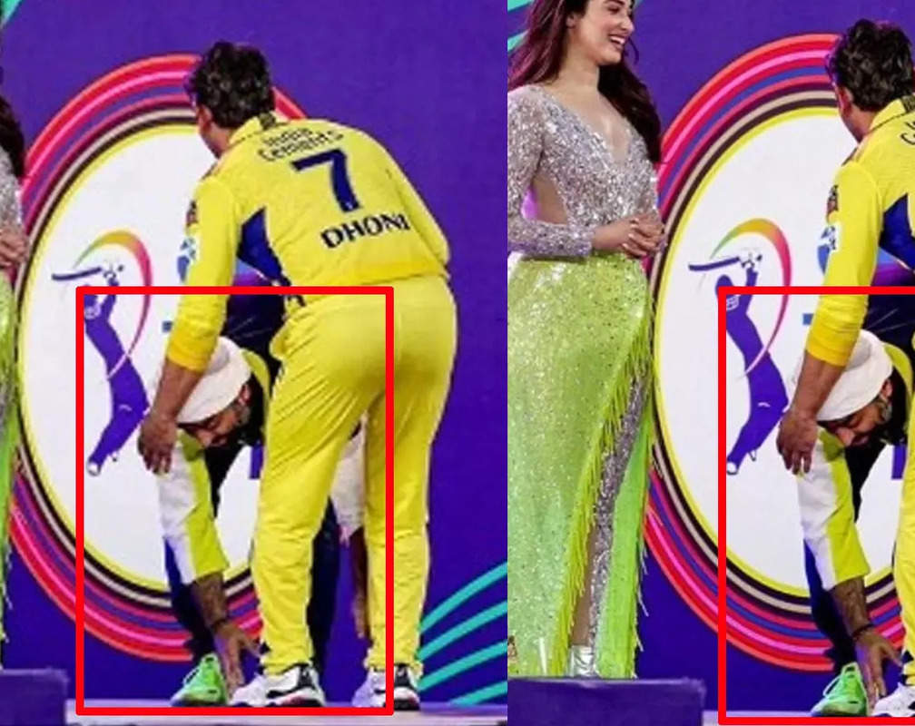 
RESPECT! Video of Arijit Singh touching MS Dhoni's feet at IPL 2023 opening ceremony goes viral; fans call it 'a wonderful moment'
