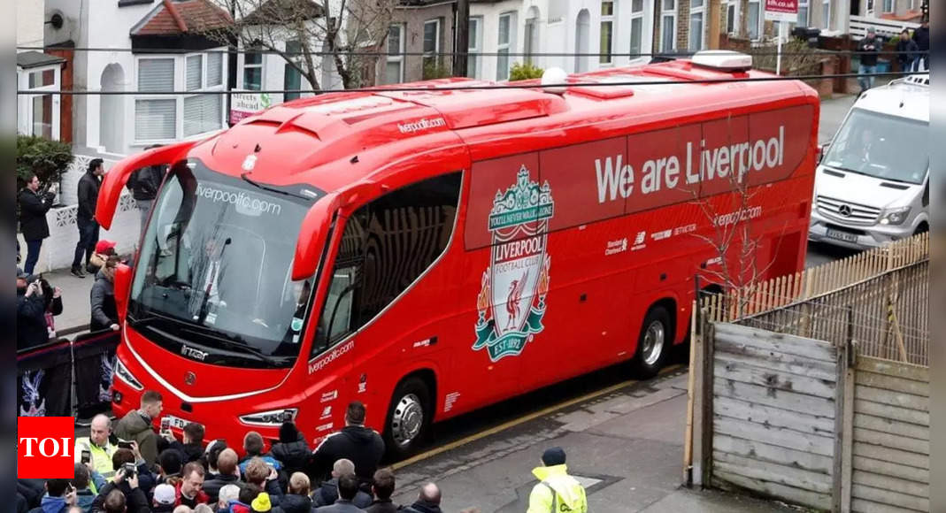 Manchester City condemn damage caused to Liverpool’s team bus | Football News – Times of India