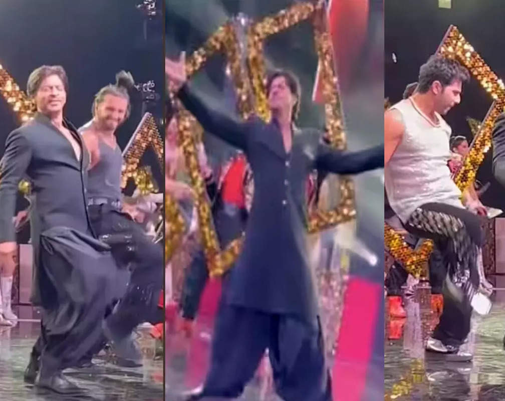 
Shah Rukh Khan's electrifying performance on 'Jhoome Jo Pathaan' with Ranveer Singh and Varun Dhawan at NMACC gala is winning the internet
