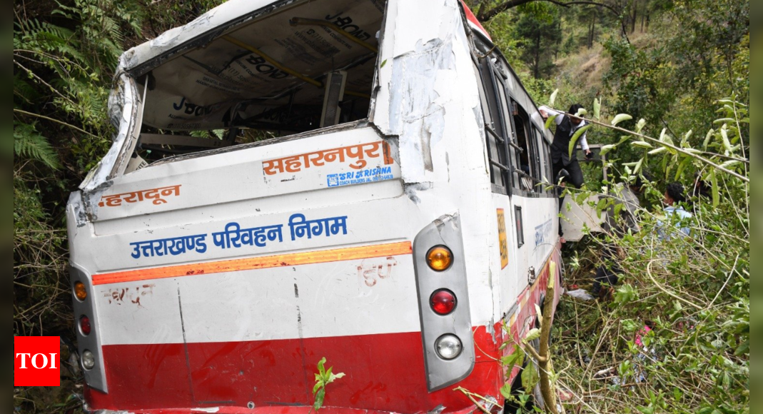 Two Dead, 38 Injured After Bus Falls Into Gorge On Mussoorie-Dehradun ...