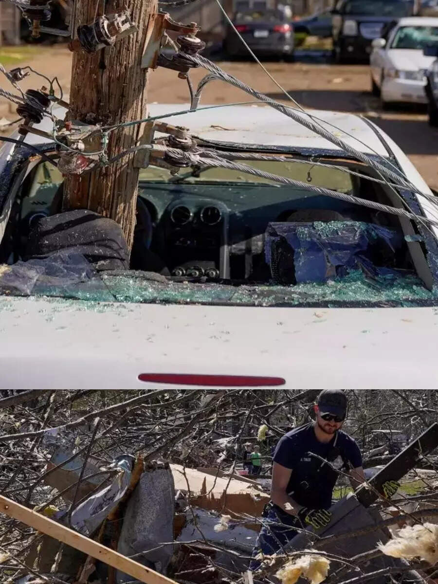Toppled power lines, trees & homes: Tornadoes leave trail of ...