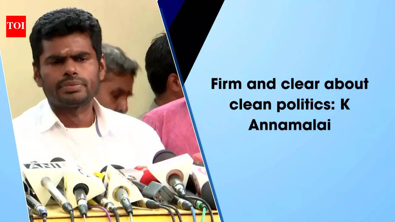 clean politics: Firm and clear about clean politics: K Annamalai