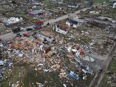 Torn-apart homes, overturned cars, toppled power lines & trees: US ...