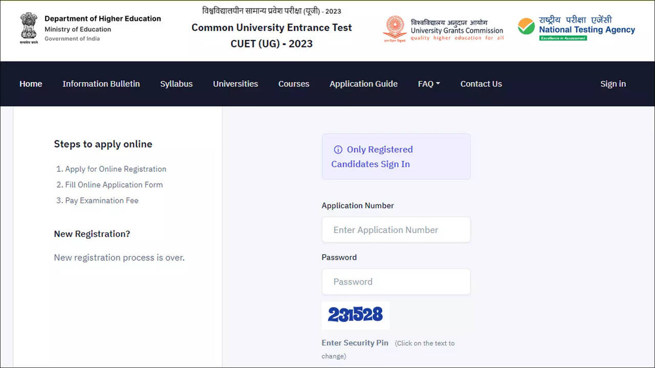 CUET UG 2023: Application correction window closes today, direct link -  Times of India