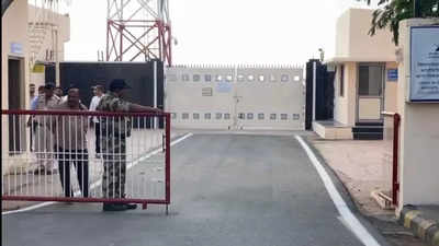 ‘Drunk’ auto driver breaks VIP entry barrier gate at Rajkot airport; stops just short of a plane about to taxi