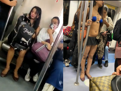 Uorfi Javed inspired fashion by a girl on #DelhiMetro goes viral, Netizens raise question on public nudity becoming a trend