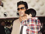 Zayed Khan with son