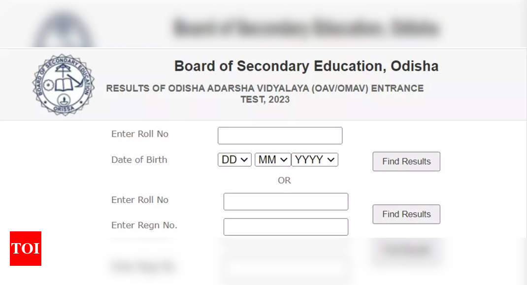 Odisha OAVS Result 2023: OAVS Result 2023 Declared On Oav.edu.in, Check ...