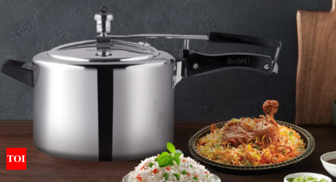 Induction Base Aluminum Pressure Cooker 2 Litres - Black Color