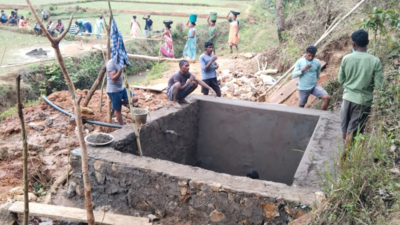 Villagers dig well for drinking water as officials express inability to allot funds in Andhra Pradesh