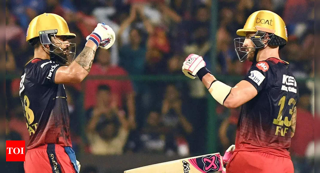RCB vs MI IPL 2023: Virat Kohli and Faf du Plessis show RCB means business | Cricket News – Times of India
