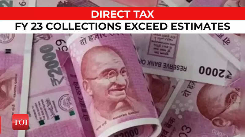 India's net direct tax collections for FY 23 exceed estimates, rises ...