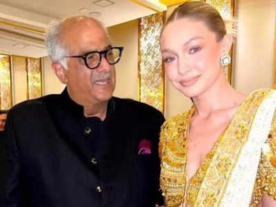 Netizens tag Boney Kapoor as 'tharki' for holding Gigi Hadid by her waist  in the viral picture