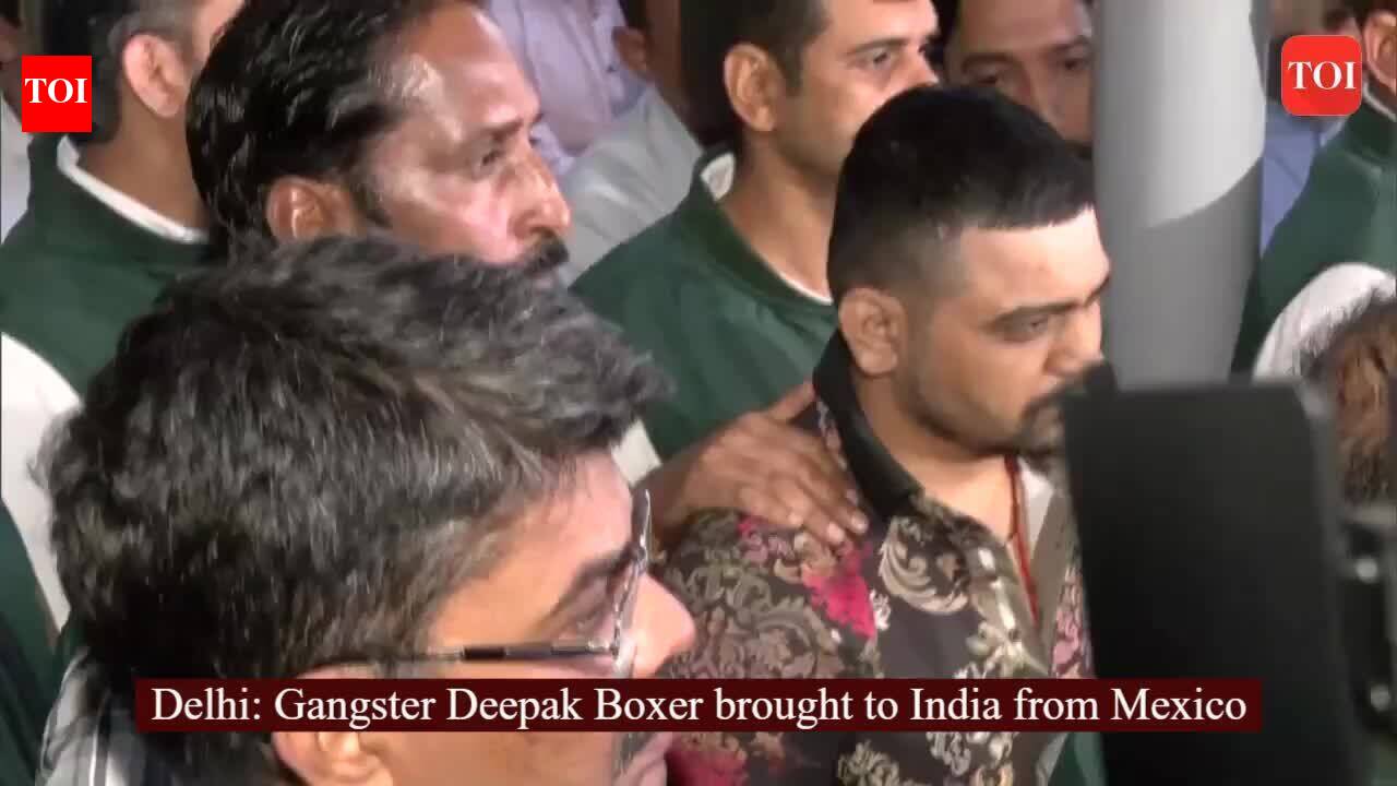 deepak boxer: Delhi: Gangster Deepak Boxer brought to India from Mexico
