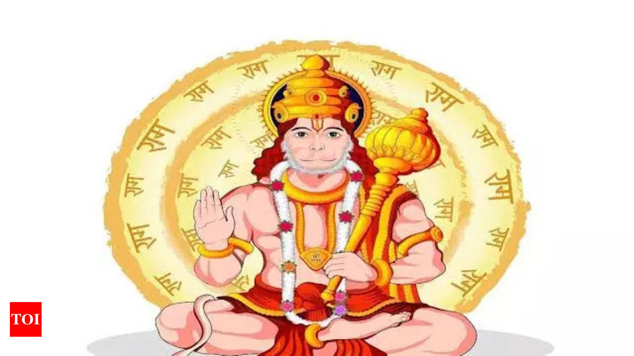 Hanuman Jayanti festival wishes poster, greeting, Hanuman face line art  tattoo vector design Stock Vector | Adobe Stock