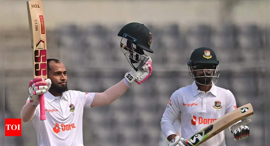 Mushfiqur ton, bowling attack gives Bangladesh edge in Ireland Test | Cricket News – Times of India