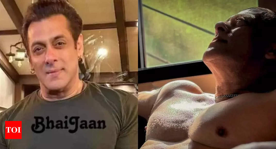 Salman Khan shares a shirtless picture as he shows off his bulked