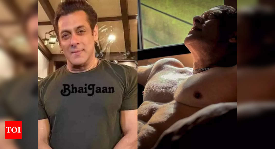 Salman Khan shares a shirtless picture as he shows off his bulked