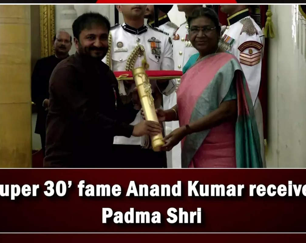 
‘Super 30’ fame Anand Kumar receives Padma Shri
