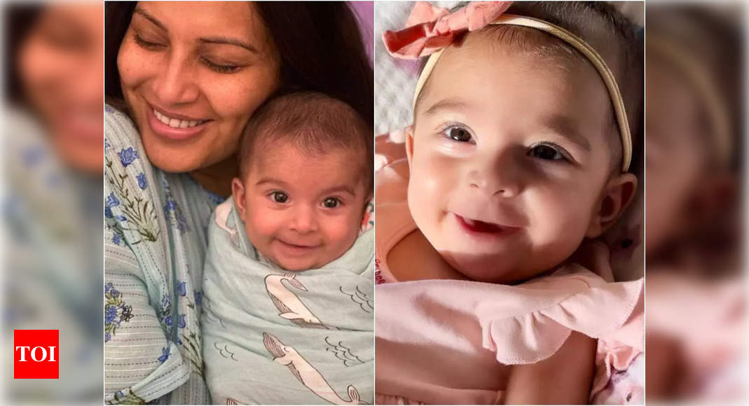Bipasha Basu reveals daughter Devi’s face for the first time, shares cute pictures – Times of India