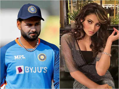 Urvashi Rautela reacts to woman holding a placard 'Thank God Urvashi is not here' post Rishabh Pant's appearance at IPL match